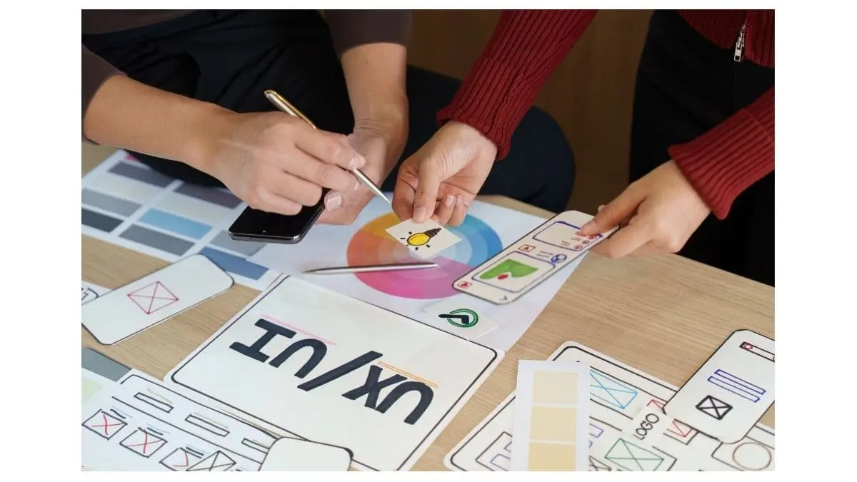 UI UX design process from wireframe to prototype