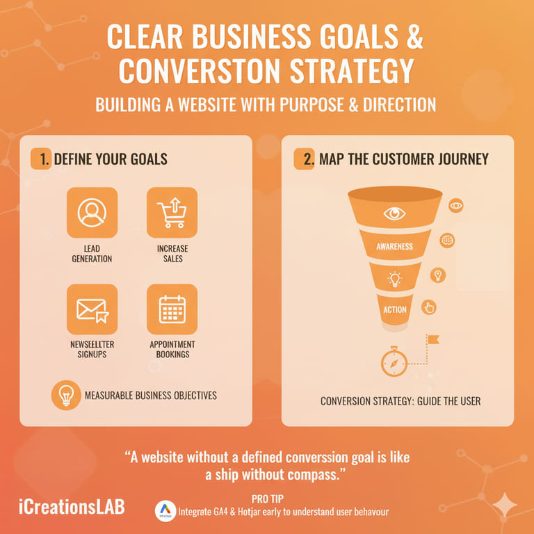 Clear Business Goals and Conversion Strategy