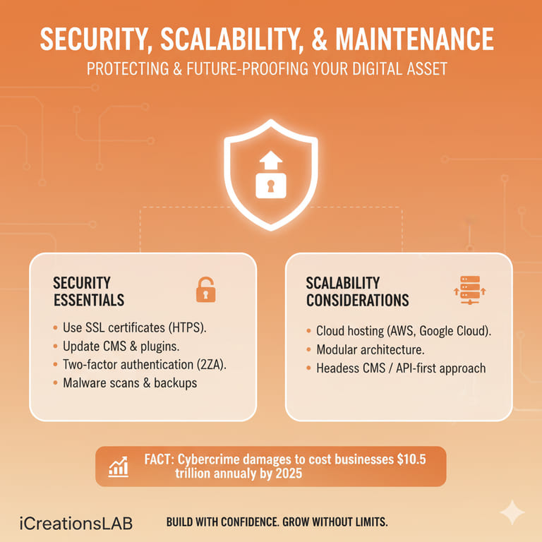 Security, Scalability, and Maintenance