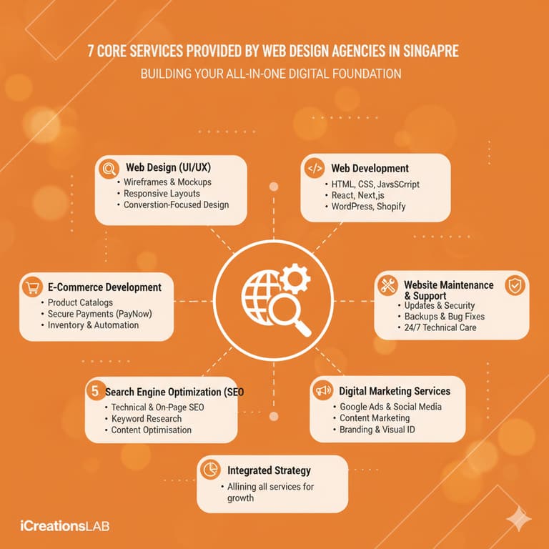 Core Services Provided by Web Design Agencies in Singapore