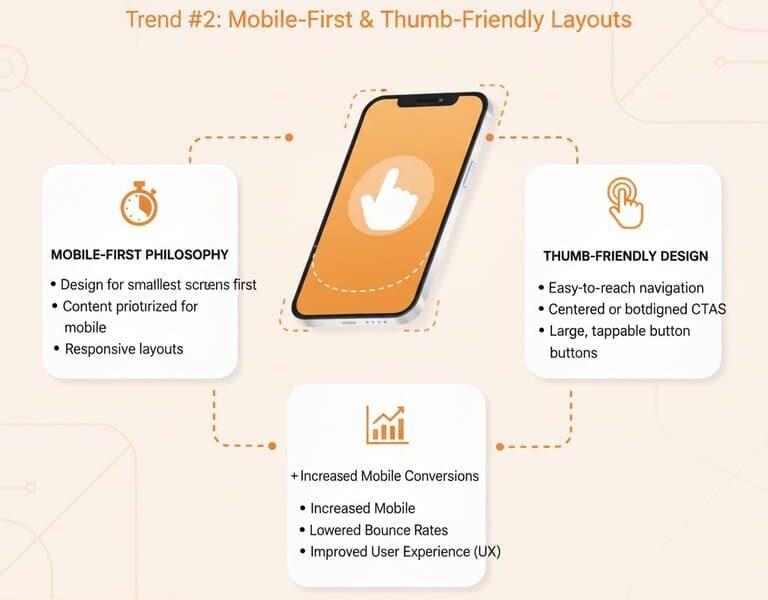 Mobile-First & Thumb-Friendly Layouts