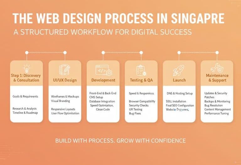 The web design process in Singapore from discovery to launch