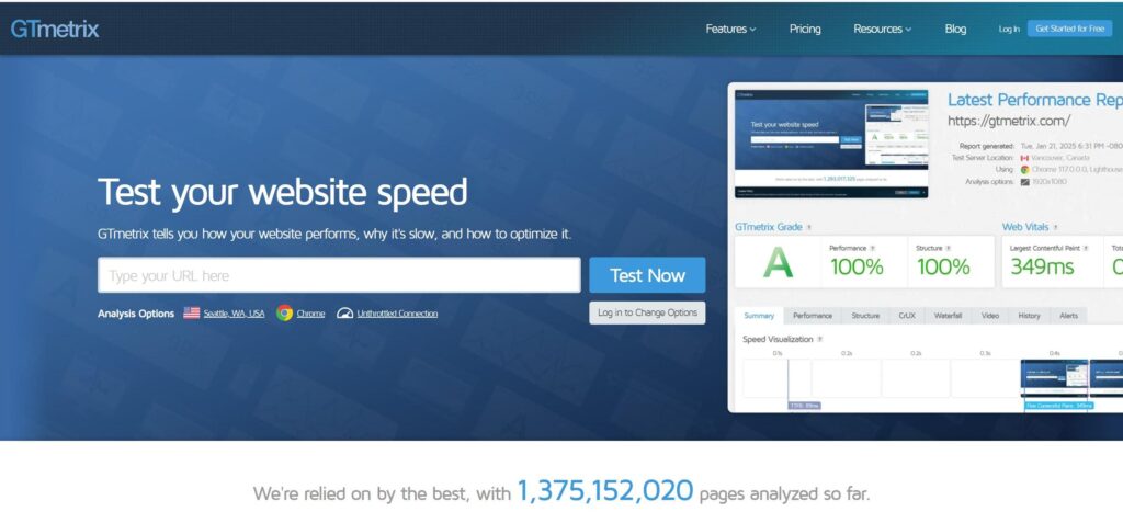 GTmetrix
