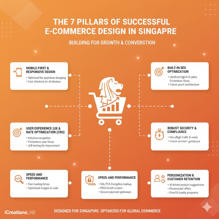 The 7 Pillars of Successful E-commerce Design in Singapore