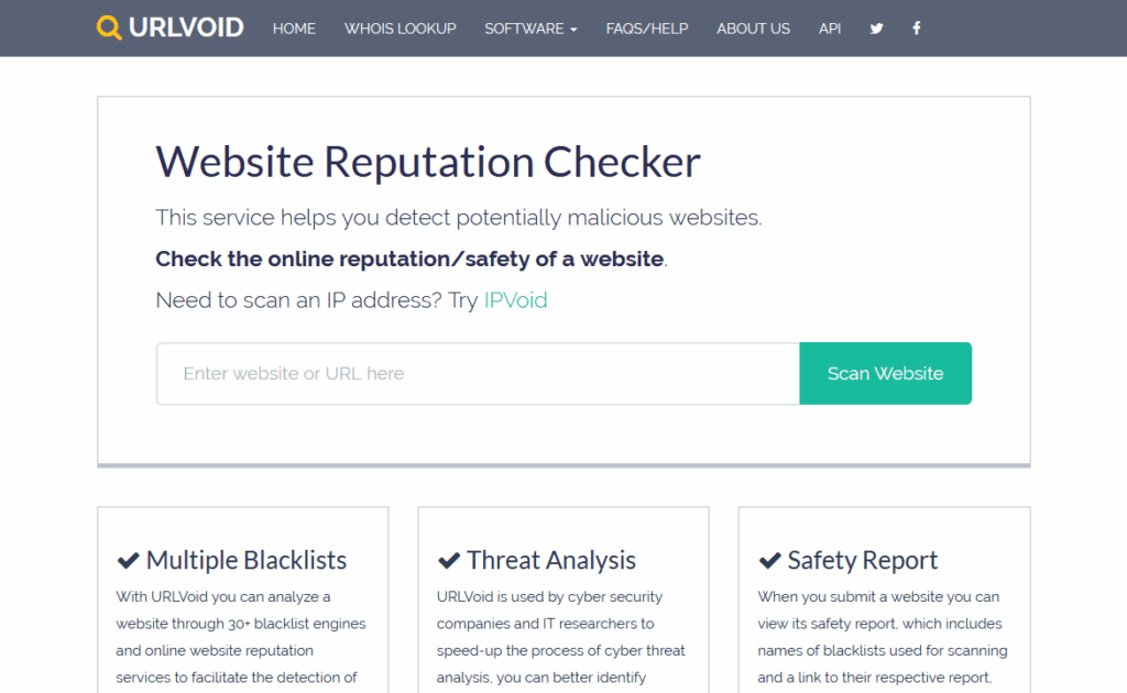 Website Reputation Checkers